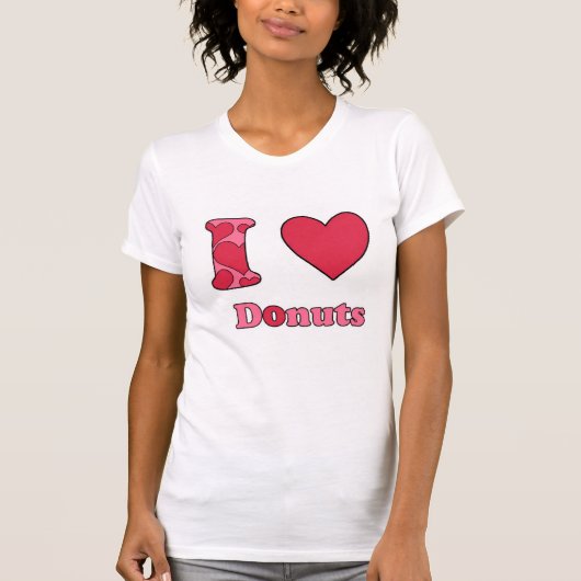 私はドーナツが大好き Tシャツ (正面)