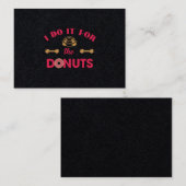 私はドーナツのためのそれをします 名刺 (正面/裏面)