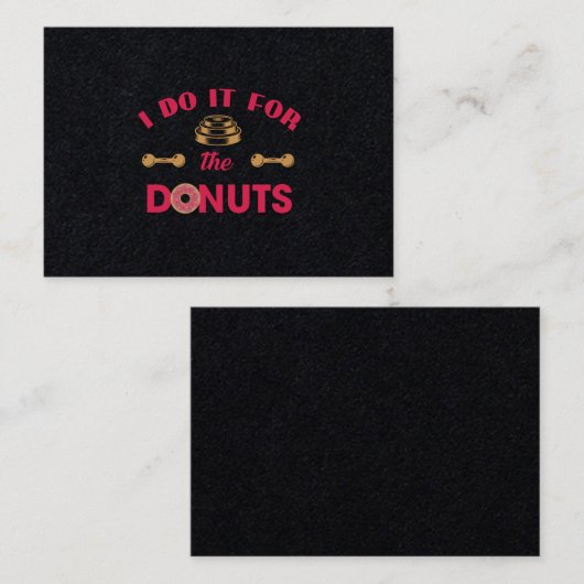 私はドーナツのためのそれをします 名刺 (正面/裏面)