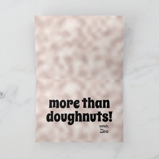 私はドーナツのバレンタインデー以上愛します シーズンカード (内部)