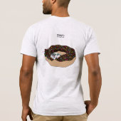 私はドーナツを愛します: ロケットのバニーFRS、BRZ、GT86 Tシャツ (裏面)