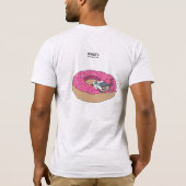 私はドーナツを愛します: ロケットのバニーS13、180SX Tシャツ (裏面)