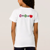 私はドーナツを愛します Tシャツ (裏面)