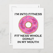 私はドーナツフィットネスに行く シーズンポストカード (正面/裏面)