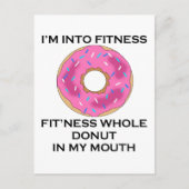 私はドーナツフィットネスに行く シーズンポストカード (正面)