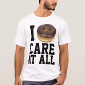 私はドーナツ気にTシャおもしろいツ Tシャツ (正面)
