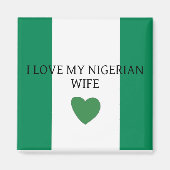 私はナイジェリアの妻を愛している マグネット (正面)