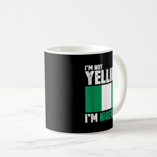 私はナイジェリアの贈り物おもしろいだ コーヒーマグカップ (正面右)