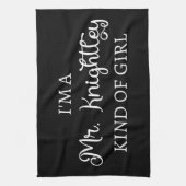 私はナイトリーの私のような女の子だ キッチンタオル (縦)