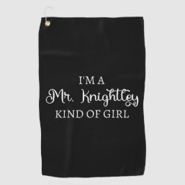 私はナイトリーの私のような女の子だ ゴルフタオル