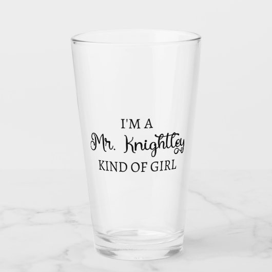 私はナイトリーの私のような女の子だ タンブラーグラス (正面)