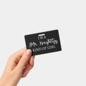 私はナイトリーの私のような女の子だ バッジ (手持ち)