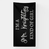 私はナイトリーの私のような女の子だ 横断幕 (縦)