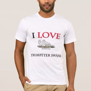 私はナキハクチョウを愛します Tシャツ