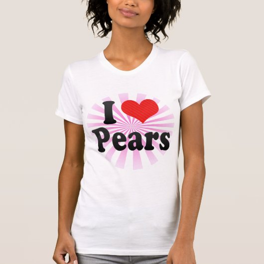 私はナシを愛します Tシャツ (正面)