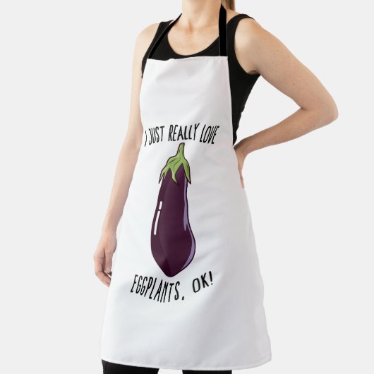 私はナスが大好きで大丈夫！ エプロン (インサイチュ)