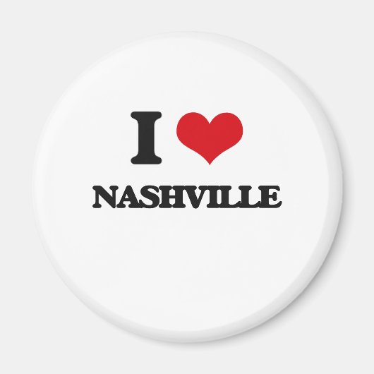 私はナッシュビルが大好き マグネット (正面)