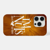 私はナッツ – リスおもしろいレル愛好家 iPhoneケース (裏面横)