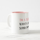 私はナナです。 あなたの軍事大国は何ですか。 ツートーンマグ ツートーンマグカップ (正面左)