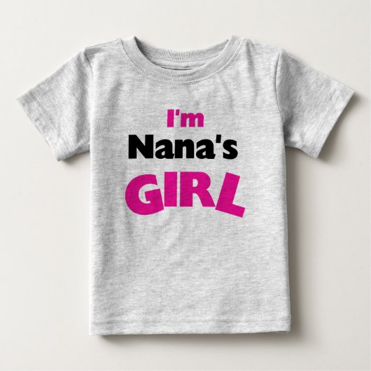 私はナナの女の子 ベビーTシャツ (正面)