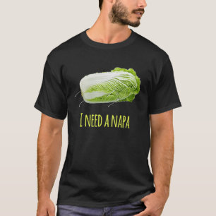 私はナパ昼寝キャベツ引用文ミーム Tシャツ