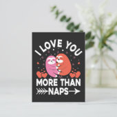 私はナマケモノよりも君を愛している昼寝 ポストカード (スタンド正面)
