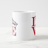 私はナマズが大好き ジャンボコーヒーマグカップ (正面)