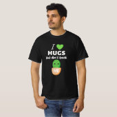 私はナメクジは好きだが、touchはしないサボテン tシャツ (正面フル)