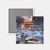 私はナローズ、シオン国立公園、磁石をハイキング マグネット (正面/裏面)