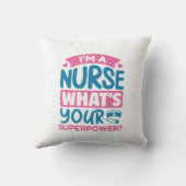 私はナースあなたの超大国は何? クッション (裏面)