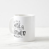 私はナースあなたの超大国コーヒーマグは何だ コーヒーマグカップ (正面左)