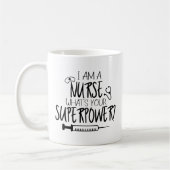 私はナースあなたの超大国コーヒーマグは何だ コーヒーマグカップ (左)