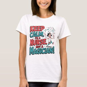 私はナースではなく魔法おもしろいの看護Hだ Tシャツ