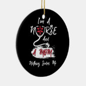 私はナースで母は何も怖くない セラミックオーナメント (右)