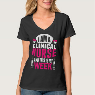 私はナースで、今週はHappy Week Clinica Tシャツ