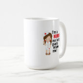 私はナースなし体パーツ怖い私コーヒーマグ15oz コーヒーマグカップ (正面右)