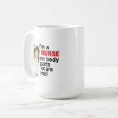 私はナースなし体パーツ怖い私コーヒーマグ15oz コーヒーマグカップ (正面左)