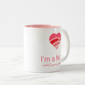 私はナースなのにあなたの超大国マグは? ツートーンマグカップ (正面右)