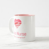 私はナースなのにあなたの超大国マグは? ツートーンマグカップ (正面左)