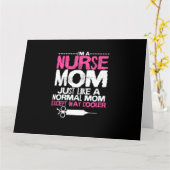 私はナースのお母さんで普通のお母さんと同じですが カード (黄色い花)