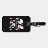 私はナースのバニー・イースター・マッチング ラゲッジタグ (正面横)