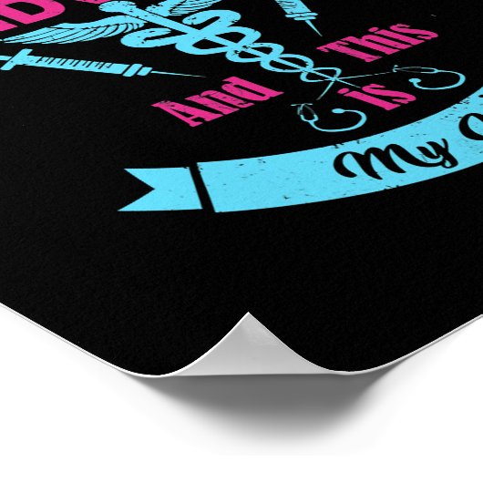 私はナースの助産師だ今週おめでとうナース ポスター (角)