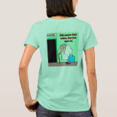 私はナースを愛します Tシャツ (裏面)