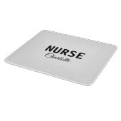私はナース医療の専門家あなたの名前を追加文字simpl カッティングボード (角)