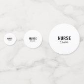 私はナース医療の専門家あなたの名前を追加文字simpl コンフェッティ (裏面)