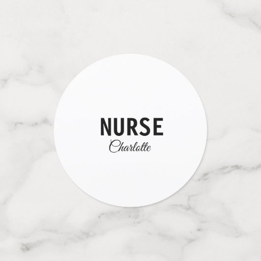 私はナース医療の専門家あなたの名前を追加文字simpl コンフェッティ (スモール正面)