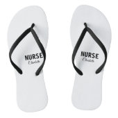 私はナース医療の専門家あなたの名前を追加文字simpl ビーチサンダル (ソール)