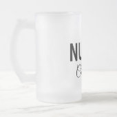 私はナース医療の専門家あなたの名前を追加文字simpl フロストグラスビールジョッキ (左)