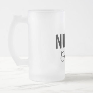 私はナース医療の専門家あなたの名前を追加文字simpl フロストグラスビールジョッキ
