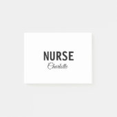 私はナース医療の専門家あなたの名前を追加文字simpl ポストイット (正面)